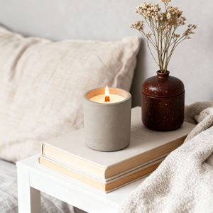 Vela Aromática em Jarro de Cimento Relaxlines Nordic Home para Contêineres Personalizados, Vela Aromática de Cera de Soja - Product Image 1