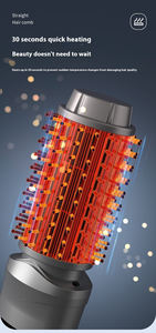 <span class=keywords><strong>Brosse</strong></span> <span class=keywords><strong>ronde</strong></span> en céramique professionnelle pour le coiffage des cheveux, brosses à cheveux, peigne chauffant électrique à affichage LCD pour lisser les cheveux - Product Image 3