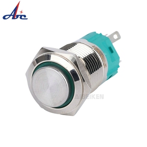 16mm 5ピン端子スイッチリング<span class=keywords><strong>LED</strong></span>防水ショートメタル懐中電灯瞬間上げトップ押しボタンスイッチ - Product Image 6