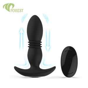 هزاز شرجي لاسلكي بالتحكم عن بعد بالجملة، جهاز تدليك البروستاتا 2 في 1 للدفع والاهتزاز للنساء والرجال - Product Image 1