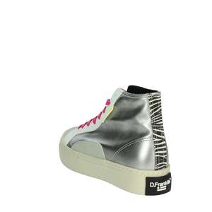 Donna Sneakers DFSH367018 Argento <b>Silver</b> High <b>Top</b> Chunky Shoes Women's Fashion Footwear - Product Image 2