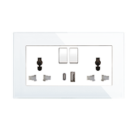 Bingoelec simple universel Arabie Saoudite électrique USB et prise de courant électrique Type C 13A UK prise murale Logo Tecnologia