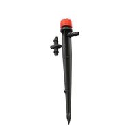 13 cm dubbele groef grondinzetdruppelaar, slijtvast PP-besproeiingsonderdeel voor irrigatie van landbouwgrond, bloemen, fruitbomen