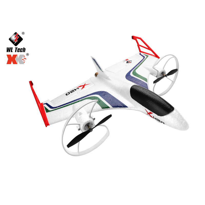 2022 Wltoys XKX420飛行機ブラシレスモーター垂直離陸LEDライトRc