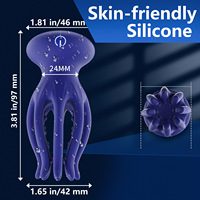 Kovida homme méduse tentacules vibrant pénis gland Massage exercice APP Silicone Masturbatore Traction pénis dispositif d'entraînement