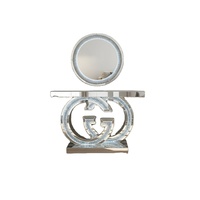 Table console en miroir pour salon, avec LED, en gros