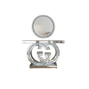 طاولة كونسول بإضاءة LED وسطح مرآة لغرفة المعيشة - بيع بالجملة - Product Image 1