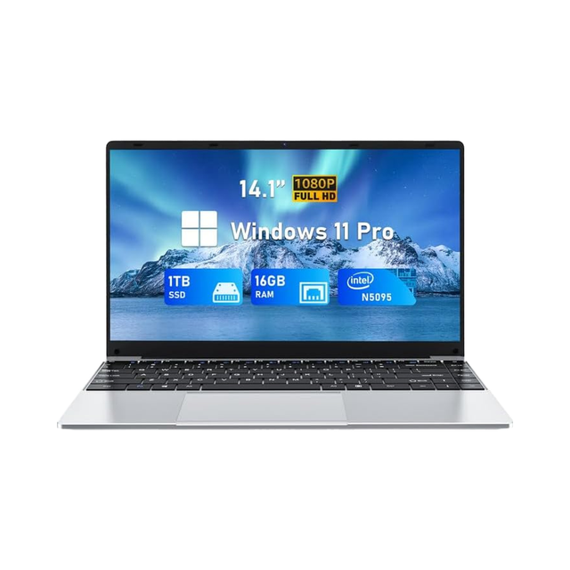 New Intel N5095 14-Inch Laptop FHD Display (1920x1080) 16GB RAM 1TB SSD Business Series English Keyboard