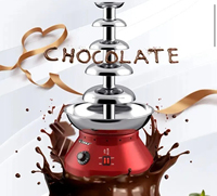 Fontaine à chocolat polyvalente en acier inoxydable, facile à nettoyer, pour chocolat, fromage, sauce BBQ et sauce ranch