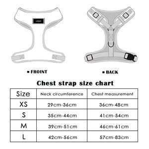 Reflecterende Kleine Geen Pull Gewatteerde Hond Harnas Leah Bedrukt Sublimatie Huisdier Accessoires Neopreen Halsbanden Vlinderdas - Product Image 5