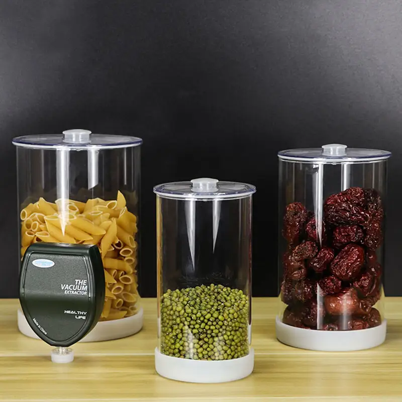 Đặt Hàng Số Lượng Lớn Bình Chân Không Cà Phê Kín Canister Nhà Bếp Container Borosilicate Glass Jar