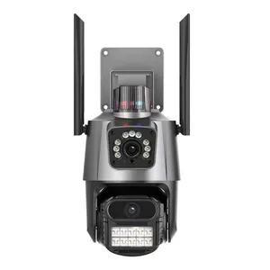 6mp ICSEE приложение WIFI наружная двойная линза PTZ-камера с функцией автоматического слежения за сетью