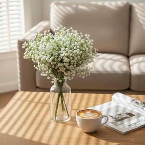 Flores Artificiales de Baby's Breath Baratas para Decoración del Hogar, Bodas y Fiestas, Flores de Baby's Breath de Tacto Real - Product Image 3