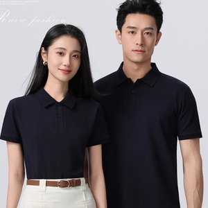 Camiseta polo promocional de algodón de 210 g, manga corta, transpirable, uniforme de trabajo de verano, diseño de letras con logotipo personalizable - Product Image 1