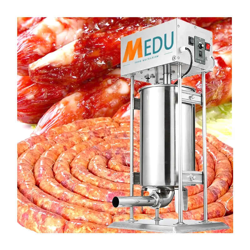 commercial vertical sausage stuffer manual making filling machine 10l 15l hotels
