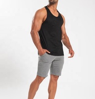 OEM personnalisé 100% coton gilet d'entraînement lourd musculation muscle Fitness Stringer course Singlet Gym débardeur pour hommes