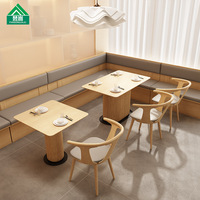 Neue Nordische Region Restaurant-Möbel Esszimmer-Set Hochwertige Hotel-Westernrestaurant-Bankett-Sitzgruppe Sofas mit PU-Material