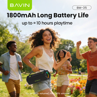 BAVIN Venta al por Mayor Directa de Fábrica BM35 Altavoz Portátil Impermeable con Luz RGB