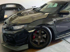 ฝาครอบเครื่องยนต์แบบคลิปออน รุ่น VRSAR1 สำหรับ Type R FK8 ปี 2017 ขึ้นไป ทำจากคาร์บอนไฟเบอร์ KEVLAR พร้อมคลิป (สำหรับรถ 5 ประตู) - Product Image 2