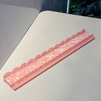 حوامل ماهجونغ أكريليك مع دافعات مغناطيسية مموجة، حامل بلاط متعدد الألوان بملمس رخامي لؤلؤي للعبة الماهجونغ الأمريكية