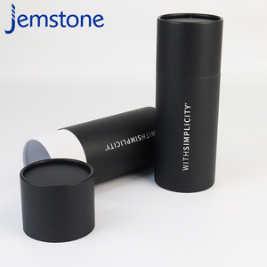 Verpakking van gerecycled karton met aangepast logo, matzwarte kraftkartonnen buis voor koffiebonen, wijn, whisky, cilindervormige papieren buis - Product Image 5