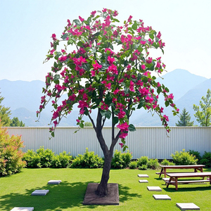 Hot Bán Tam Giác Cây Mận 220Cm Chất Lượng Cao Chịu Nước Nhự<span class=keywords><strong>a</strong></span> Bền Dây Sắt Sân Cây Màu Xanh Lá Cây Cho Văn Phòng - Product Image 3