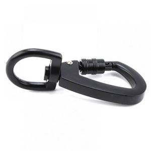 Custom Logo Aluminum Swivel Carabiner <b>Clip</b> Rotating D Ring Keychain Snap <b>Hook</b> for Promotional Activities - Product Image 3