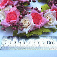 Qslh369c Kunstzijde Hartvormige Bloemenkrans Voor Decor