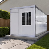 Maison conteneur préfabriquée compacte haut de gamme, unité modulaire détachable, petite maison conteneur pour kiosque à billets