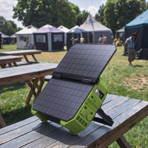 Station d'alimentation solaire portable d'urgence extérieure universelle haute capacité 600W de qualité supérieure et étanche - Product Image 1