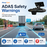 Caméra embarquée double canal 1080P Alwaycare pour flotte industrielle, taxis, bus et VTC, avec GPS+4G et interphone vocal