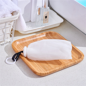 Cao cấp sang trọng Organza sợi treo vòng tính năng thiết kế PE không độc hại Nhựa Tùy Chỉnh bong bóng <span class=keywords><strong>Net</strong></span> tạo bọt Lathering lưới B22 - Product Image 2