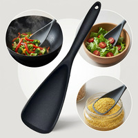 Cuillère en silicone colorée de qualité alimentaire Amz avec trou de suspension, ustensile de cuisine pour mélanger et servir