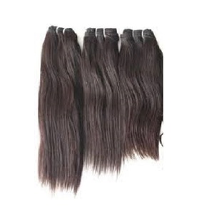 Double Weft Straight Wave Virgin Human Hair Extension Lace Frontal Deep Curl Shedding Free Virgin Grade Thick Ends - Product Image 2