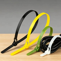 Bridas Autoblocantes para Cables, Hechas de Nailon, Disponibles en Varios Colores y Tamaños, Ligeras y Fáciles de Usar