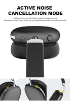 Casque audio à réduction de bruit en gros, casque supra-auriculaire très vendu avec batterie 400 mAh et ANC BT6.0
