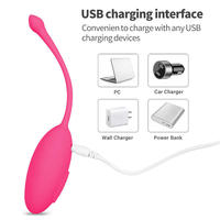 Mini vibromasseur sans fil télécommandé - 12 fréquences de vibration, sûr pour le corps, étanche, recharge USB, 1,5h d'autonomie, sextoy