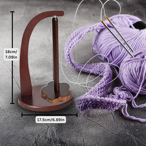Practical Portable Design Wooden Yarn Holder Rack Upgrade Crocheting <strong>Knitting</strong> <strong>Storage</strong> for Living Room - Product Image 3
