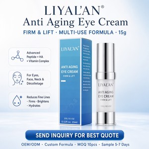 Crema Contorno <span class=keywords><strong>de</strong></span> Ojos Antienvejecimiento, Reafirmante, Reduce Líneas Finas y Arrugas, Hidratante, Suavizante, Multiusos para Rostro y Cuello, 15g, Vegana, OEM, Personalizable - Product Image 6