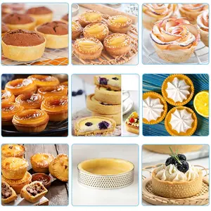 Aumentar 8 cm <span class=keywords><strong>de</strong></span> acero inoxidable para hornear pastel Mousse anillo herramientas para hornear perforado francés hornear tartaleta <span class=keywords><strong>molde</strong></span> Pie tarta pastel anillo - Product Image 2