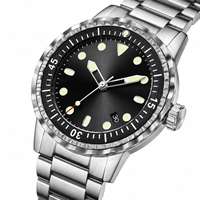 Montre de Plongée Sportive Automatique NH35 Haut de Gamme Personnalisée en Acier Inoxydable avec Verre Saphir Lumineux pour Hommes – Édition Limitée Internationale