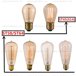 <span class=keywords><strong>Ampoule</strong></span> à filament vintage Edison Squirrel Cage A60 ST64 T45 G80 G95 40W, lampe Edison incandescente, culot B22 baïonnette / E27 à vis - Product Image 5