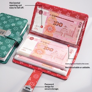 Clip para billetes de alta gama estilo retro A6, libro de almacenamiento de ahorros para gestión financiera y <span class=keywords><strong>contabilidad</strong></span>, regalo CQB y otros. - Product Image 4