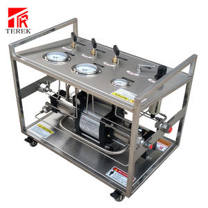 Pompe de transfert de <span class=keywords><strong>gaz</strong></span> pneumatique à <span class=keywords><strong>double</strong></span> action haute pression 800 bars de la marque TEREK, cadre en acier inoxydable, précision - Product Image 4