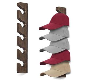 Hiện đại bằng gỗ treo tường <span class=keywords><strong>hat</strong></span> <span class=keywords><strong>Rack</strong></span> cho mũ bóng chày tổ chức hiển thị Closet với cửa trong phòng ngủ lưu trữ chủ - Product Image 1