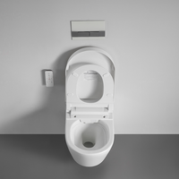 Salle de bain de luxe intégrée Closestool Céramique Wc mural Toilette intelligente Filigrane Wc électrique