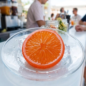 Tranches d'<span class=keywords><strong>orange</strong></span> artificielles réalistes, fruits simulés pour la décoration de la cuisine, la décoration de la maison, les accessoires de photographie, la décoration des boissons - Product Image 1