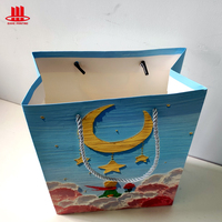 Sac Cadeau de Luxe en Papier avec Poignée en Ruban, Impression Offset Personnalisée du Logo, Art, Taille Personnalisée Acceptée, CMJN, Recyclable