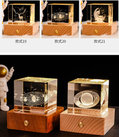 Grosir Kristal Kubus K9 Transparan Berkualitas Tinggi, Dapat Disesuaikan, Ukiran 3D Laser, Polesan Chamfer, Cetak UV, DIY Bunga