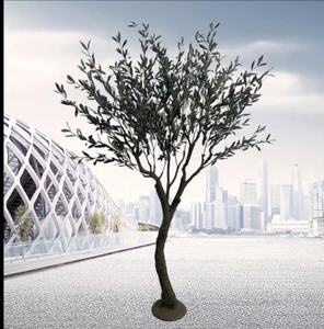 <span class=keywords><strong>Prix</strong></span> d'usine, <span class=keywords><strong>olivier</strong></span> artificiel de 8 pieds (243,8 cm) de haut avec pot en plastique pour mariage et Halloween, marque OV - Product Image 3